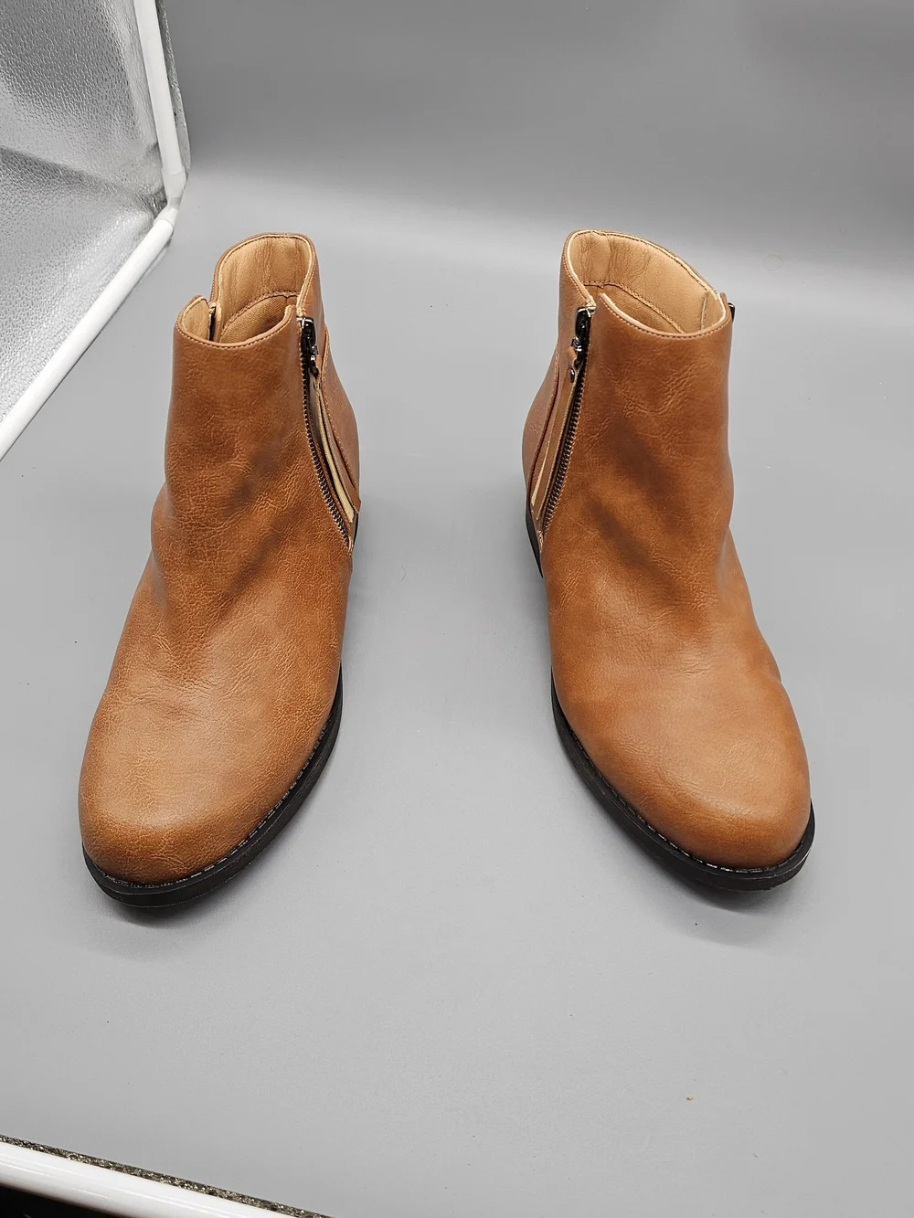 Dr. Scholl's Men's Tan Chukka Zip Boots